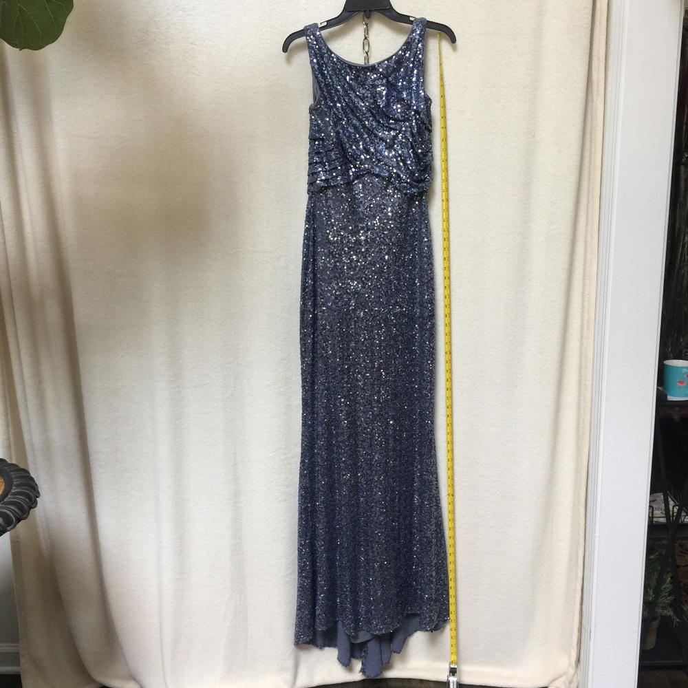 WOW Badgley Mischka gown full sequin w/tail